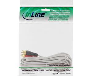 Cavo Cinch - 2x Cinch - maschio - maschio - bianco - oro - 3 m NEW