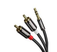 Cavo Cinch Jack 3,5mm Maschio a 2 RCA Maschio Cavo RCA Jack Audio Stereo Compatibile con TV PC Telefono Tablet Amplificatore Catena HiFi DVD Barra Sonora Home Cinema Autoradio Altoparlante (1M) - Nouv