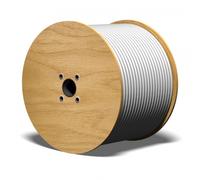 Cavo Coassiale 120dB 500m Tamburo 7,2mm 4-fach Schermato Bianco