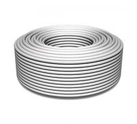 Cavo Coassiale 135 DB Staku 100m 7mm 5-fach Schermato Bianco