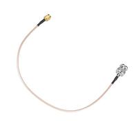 Cavo Coassiale Coassiale RG316 SMA Maschio a BNC Maschio 2 Pezzi 50Ω 30 Cm per Adattatore di Estensione Antenna, Apparecchiature Wireless con Cavo Placcato Argento Schermato a
