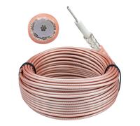 Cavo Coassiale Da 15,24 M, a Bassa Perdita RG316, 50 Ohm, Flessibile, Leggero, p