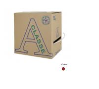 Cavo Coassiale H25 Colore Rosso Mat. 100mt. Conf: Bobina Easy Box