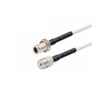 Cavo coassiale impermeabile RG58 N femmina dado passante a PL259 UHF maschio connettore a treccia(N WF to UHF F,2Meter)