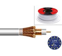 Cavo coassiale interno bianco Cu/CCA Dca bobina 100 m di Fagor
