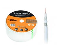 Cavo coassiale Libox PCC80 100m RG-6/U rame FEP bianco 4.8mm