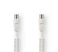 Cavo coassiale Nedis CSGL40020WT10 1 m 120 dB 75 Ohm schermato bianco