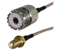 Cavo coassiale RF a crimpare RG316 RG58 UHF PL259 SO239 a SMA maschio femmina jack connettore a crimpare 1,5 M ~ 10 M(RG316 SO239 to SMA F,6M)