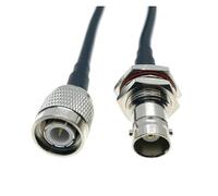 Cavo coassiale RF RG58 da 50 Ohm for sistema di telecamere video, adattatore jack maschio TNC a femmina BNC Bulkhea, prolunga(6inch 15cm)