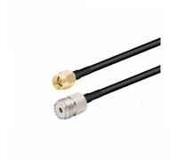 Cavo coassiale RG58 PL259 UHF maschio a SMA femmina jack dritto adattatore Wi+Fi a treccia jumper 50 cm 1/3/5 m(UHF F to SMA M,30CM)