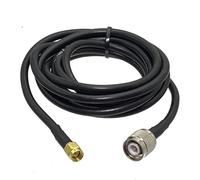 Cavo coassiale RG58 TNC maschio a SMA maschio connettore terminale a crimpare RF Jumper Pigtail 6 pollici 20M(12inch (30CM))
