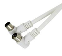 Cavo coassiale RG59 nero da 1,5 m, perfetto per collegamenti di alta qualità in sistemi video e di sicurezza. Resistente e durevole, assicura una trasmissione stabile.