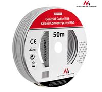 Cavo Coassiale Satellitare 1.0CCS RG6 Lunghezza 50m 100m Maclean