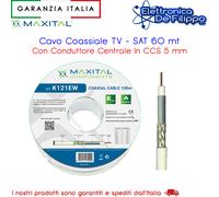 Cavo Coassiale TVSAT FTE 5 mm in PVC matassa da 100 metri K121EW