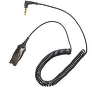 Cavo Coiled POLY Plantronics MO300 10FT 3.5mm A QD Per iPhone E Android