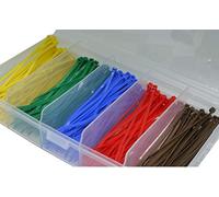 Cavo collegamento assortimento Set Colori Colorato, Fascette Fermacavi Fascette Stringicavo, Set da pezzi 2,5 X 100 mm 500 pezzi assortimento