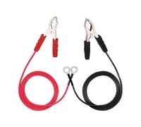 Cavo Collegamento Recinto Elettrico Solare 100 Cm Nero Con Morsetti A In Rame, Filo Test Isolato ABS Per Batteria Inverter E Messa A Terra Bestiame