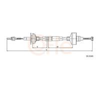 Cavo Comando Comando Frizione Cofle 10.3143 per Vag VW