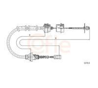 Cavo Comando Comando Frizione Cofle 1172.5 per Fiat