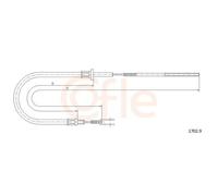 Cavo Comando Comando Frizione Cofle 1702.9 per Iveco