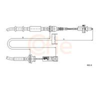 Cavo Comando Comando Frizione Cofle 462.4 per Fiat