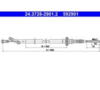 Cavo comando, Comando frizione per CHEVROLET DAEWOO AVEO / KALOS KALOS
