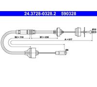Cavo comando, Comando frizione per CITROËN PEUGEOT BERLINGO / BERLINGO FIRST PAR