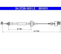Cavo comando, Comando frizione per DACIA RENAULT LOGAN LOGAN MCV SANDERO SANDERO