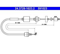 Cavo comando, Comando frizione per NISSAN RENAULT CLIO KANGOO KUBISTAR THALIA