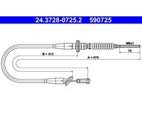Cavo comando, Comando frizione per OPEL VAUXHALL AGILA