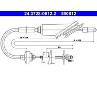 Cavo comando, Comando frizione per PEUGEOT 106 106 Van