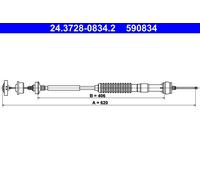 Cavo comando, Comando frizione per PEUGEOT 306