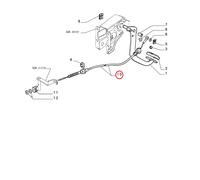 CAVO COMANDO DISINNESTO FRIZIONE LANCIA Y10 ORIGINALE 7715688