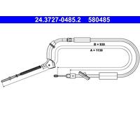 Cavo comando, Freno stazionamento anteriore per MERCEDES-BENZ CLASSE A