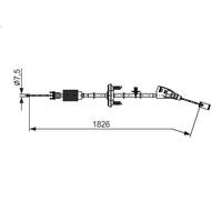 Cavo comando, Freno stazionamento BOSCH per C4 GRAND PICASSO I (UA_) 2 2009-2013