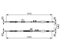 BOSCH 1 987 482 560 Cavo freno a mano