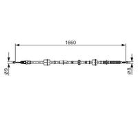 BOSCH 1 987 482 659 Cavo freno a mano