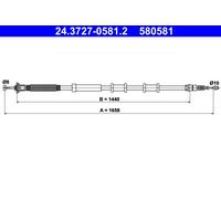 Cavo comando, Freno stazionamento posteriore Dx per ALFA ROMEO MITO