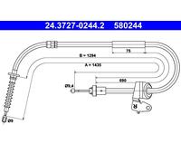 Cavo comando, Freno stazionamento posteriore Dx per MINI MINI