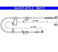 Cavo comando, Freno stazionamento posteriore Dx per MITSUBISHI COLT COLT CZC