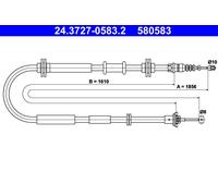 Cavo comando, Freno stazionamento posteriore per FIAT TIPO