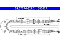 Cavo comando, Freno stazionamento posteriore per FORD ESCORT ORION