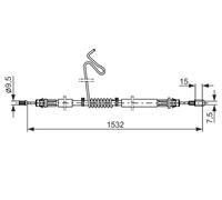 Cavo comando, Freno stazionamento posteriore per FORD FORD AUSTRALIA TRANSIT TRA