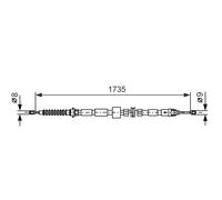 Cavo comando, Freno stazionamento posteriore per FORD FORD (CHANGAN) MONDEO