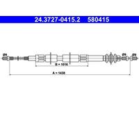 Cavo comando, Freno stazionamento posteriore per MERCEDES-BENZ MB