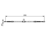 Cavo comando, Freno stazionamento posteriore per NISSAN CABSTAR NT400 CABSTAR