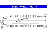 ATE 24.3727-0783.2 Cavo freno a mano