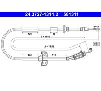 Cavo comando, Freno stazionamento posteriore per VOLVO S60