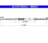 Cavo comando, Freno stazionamento posteriore Sx per FIAT MAREA