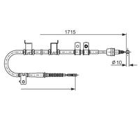 Cavo comando, Freno stazionamento posteriore Sx per HYUNDAI i30